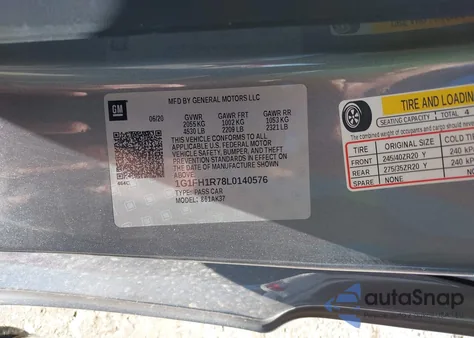 2020 Chevrolet Camaro Rwd 2Ss from USA, damaged, VIN 1G1FH1R78L0140576